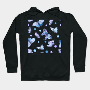 Soft Butterfly Watercolor Pattern Hoodie